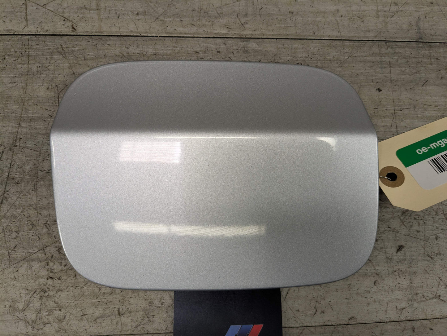 07-13 OEM BMW E70 X5 X5M Rear Fuel Gas Tank Flap Lid Cover Cap Silver 354