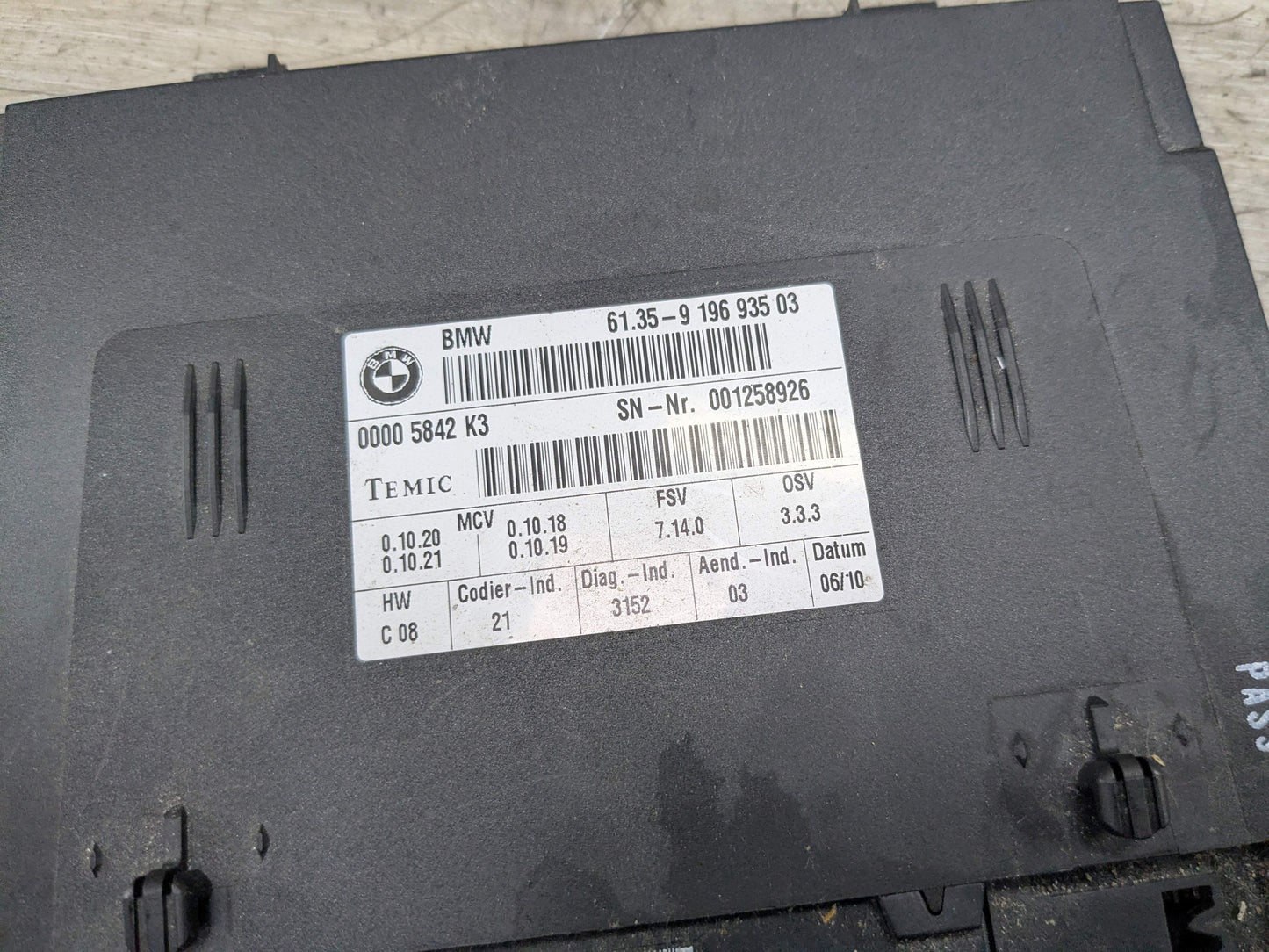 07-10 OEM BMW E70 E71 X5 X6 Front Left Driver Seat Memory Control Module