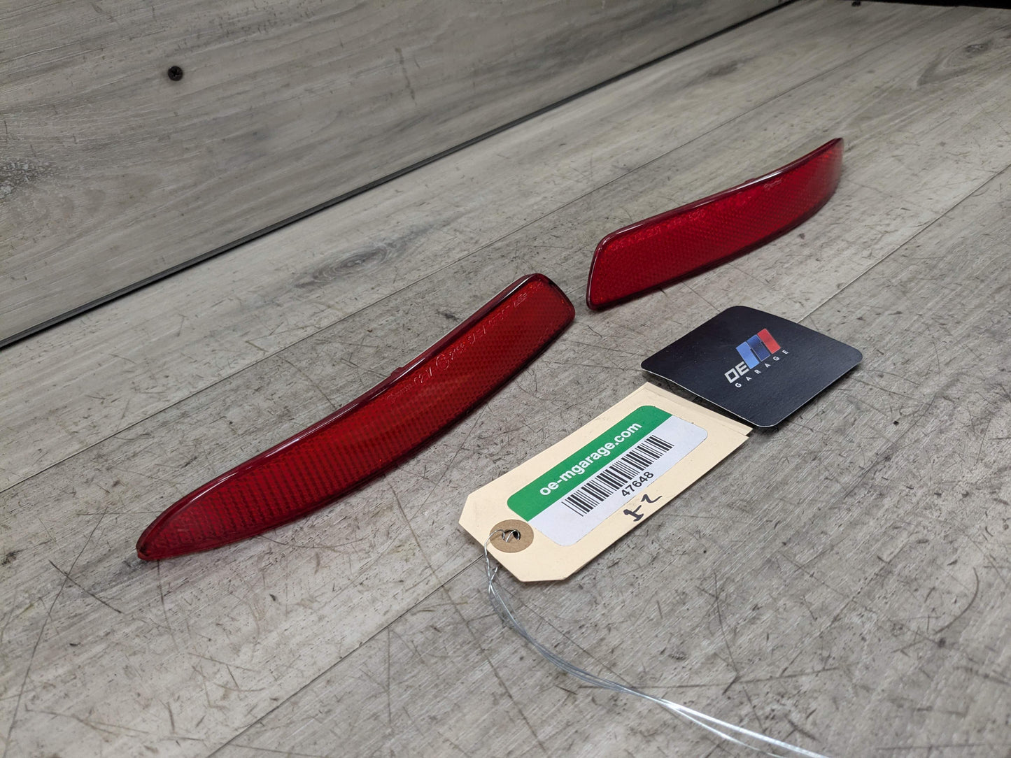 07-13 OEM BMW E70 X5 Rear Left Right Bumper Reflector Marker PAIR