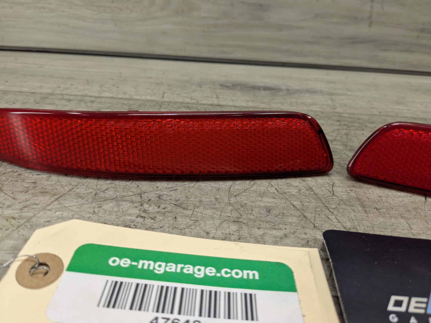07-13 OEM BMW E70 X5 Rear Left Right Bumper Reflector Marker PAIR