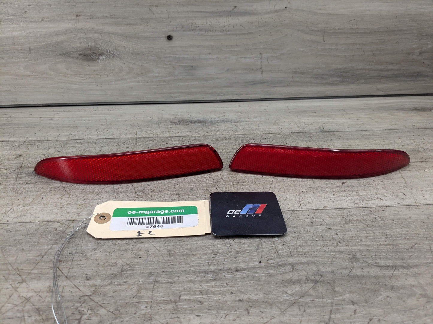 07-13 OEM BMW E70 X5 Rear Left Right Bumper Reflector Marker PAIR