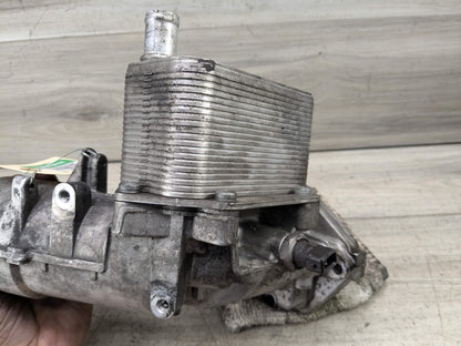 09-11 OEM BMW E90 335d M57 3.0 Diesel Engine Motor Oil Filter Cooler Housing