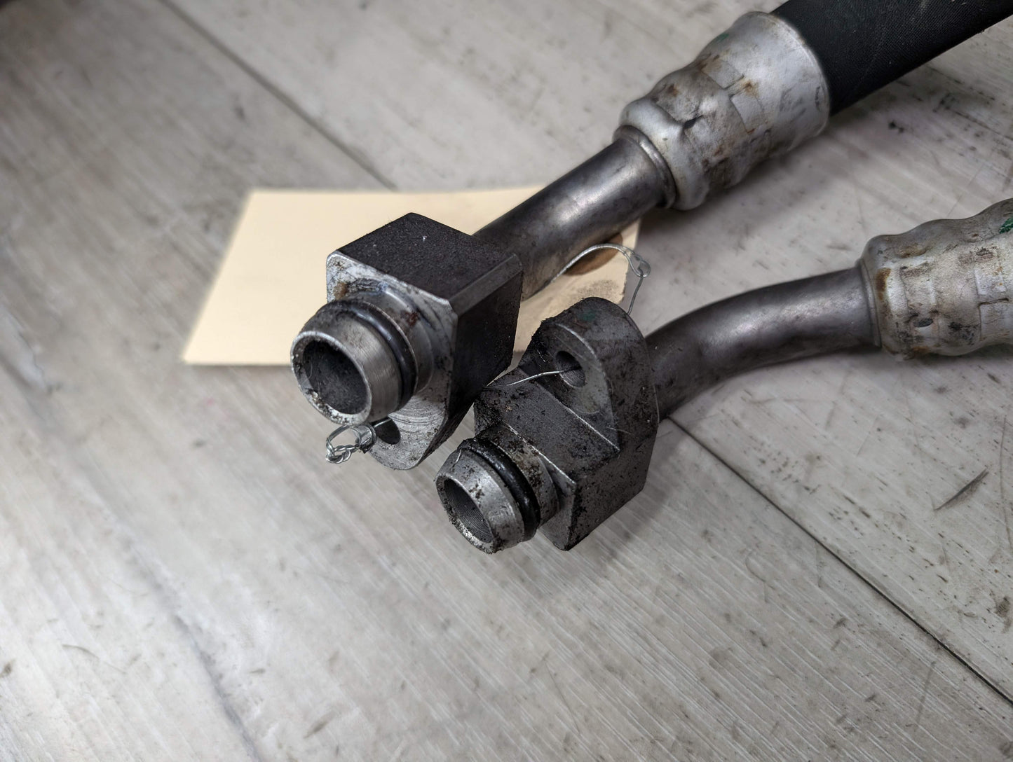 OEM BMW E70 X5 Diesel M57Y Transmission Oil Cooler Inlet Outlet Pipe Hose SET