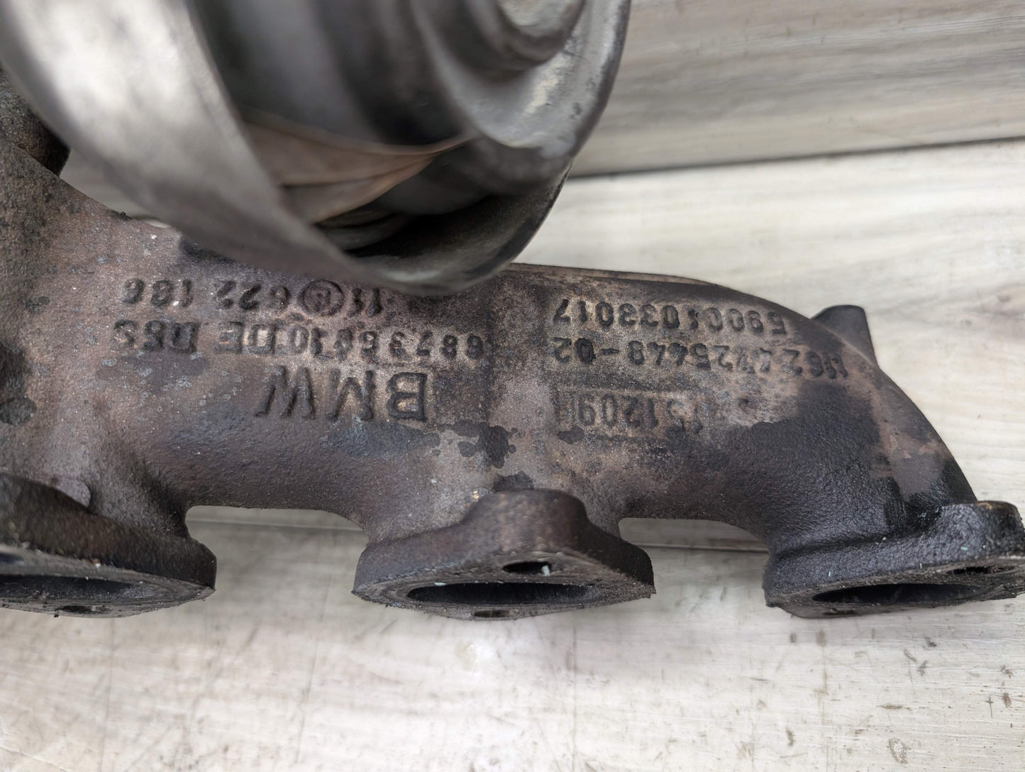 OEM BMW E70 X5 Diesel Engine M57 Turbocharger Turbo Charger w Exhaust Manifold