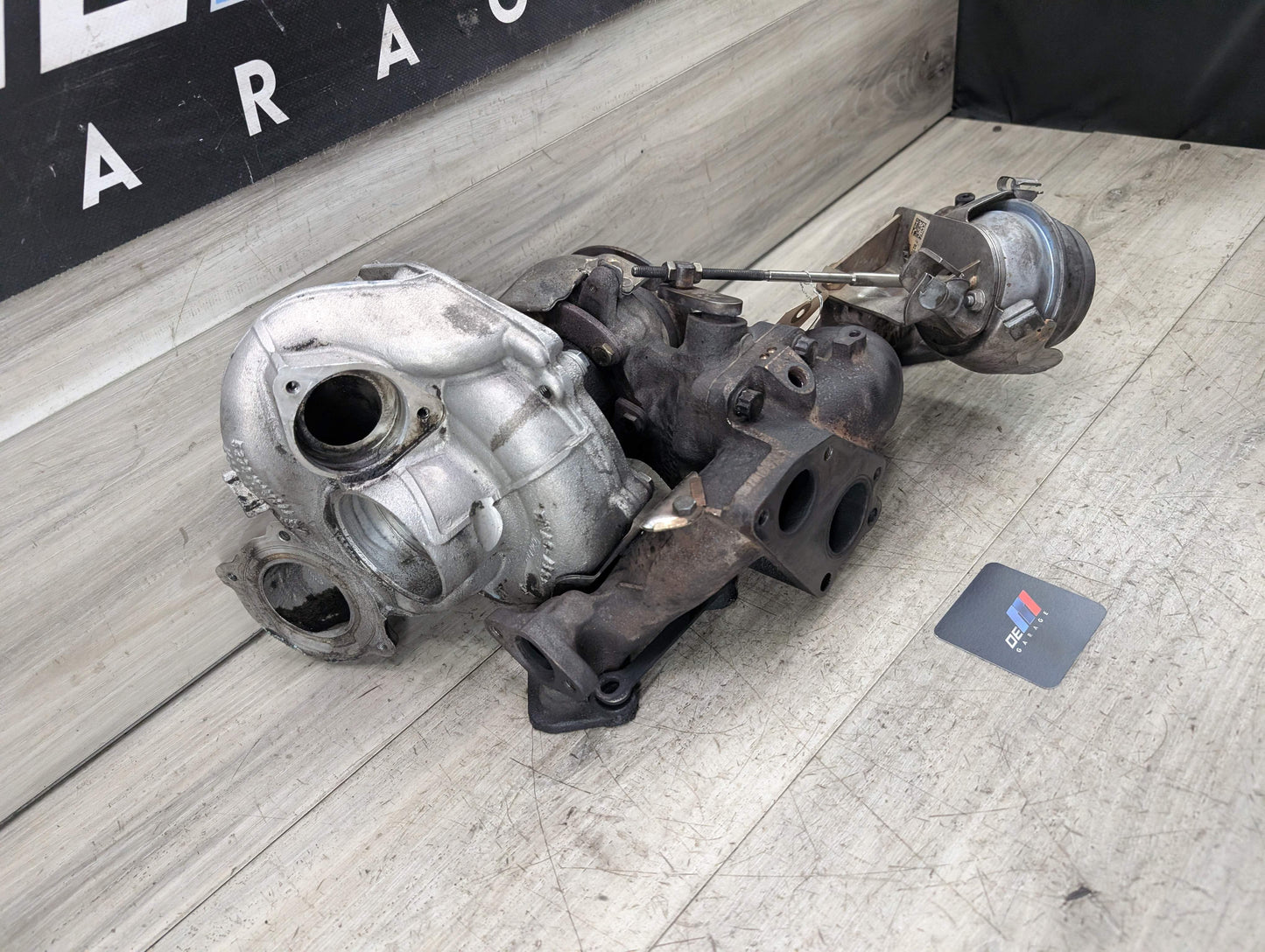 OEM BMW E70 X5 Diesel Engine M57 Turbocharger Turbo Charger w Exhaust Manifold