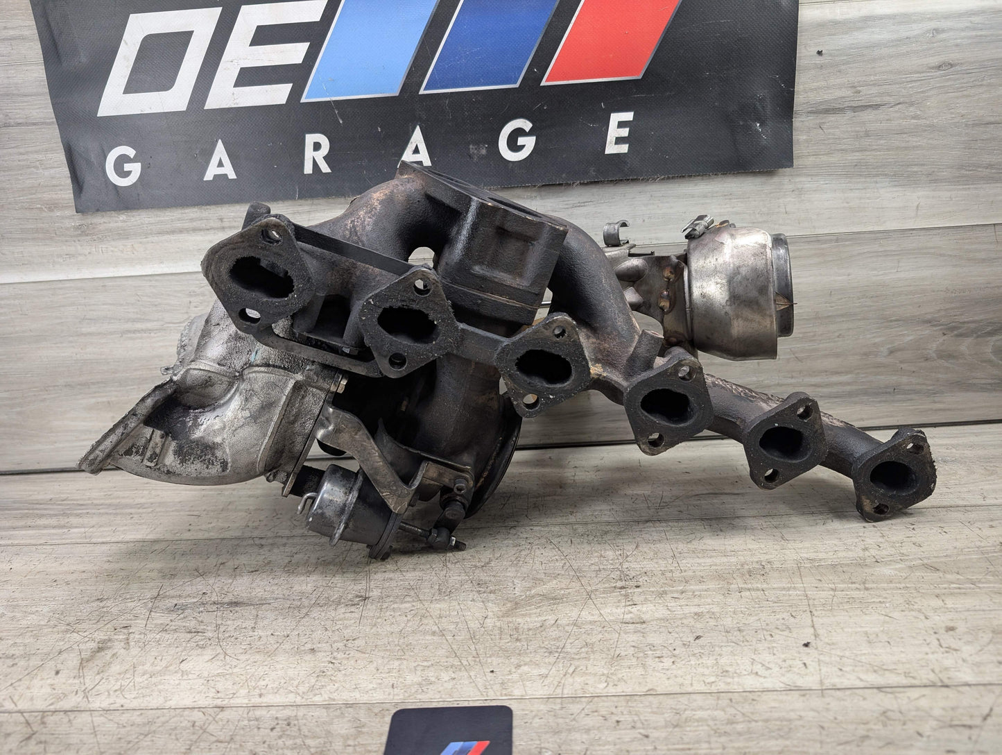 OEM BMW E70 X5 Diesel Engine M57 Turbocharger Turbo Charger w Exhaust Manifold