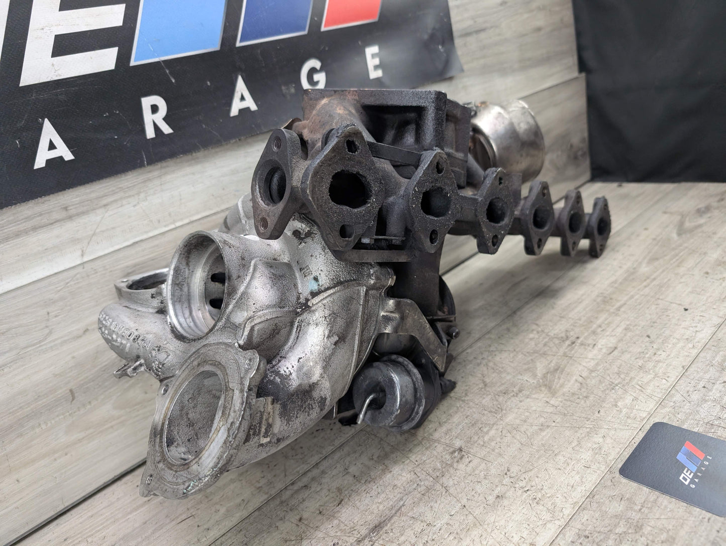 OEM BMW E70 X5 Diesel Engine M57 Turbocharger Turbo Charger w Exhaust Manifold