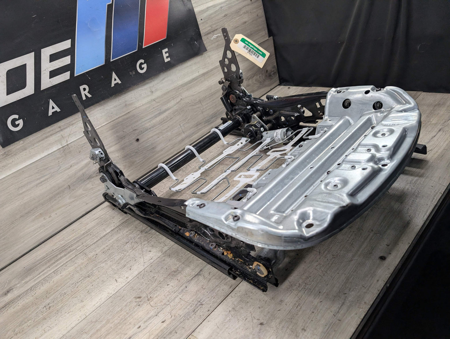 OEM BMW F22 F32 F82 F87 Front Left Driver Side Seat Lower Track Frame w/ Motors