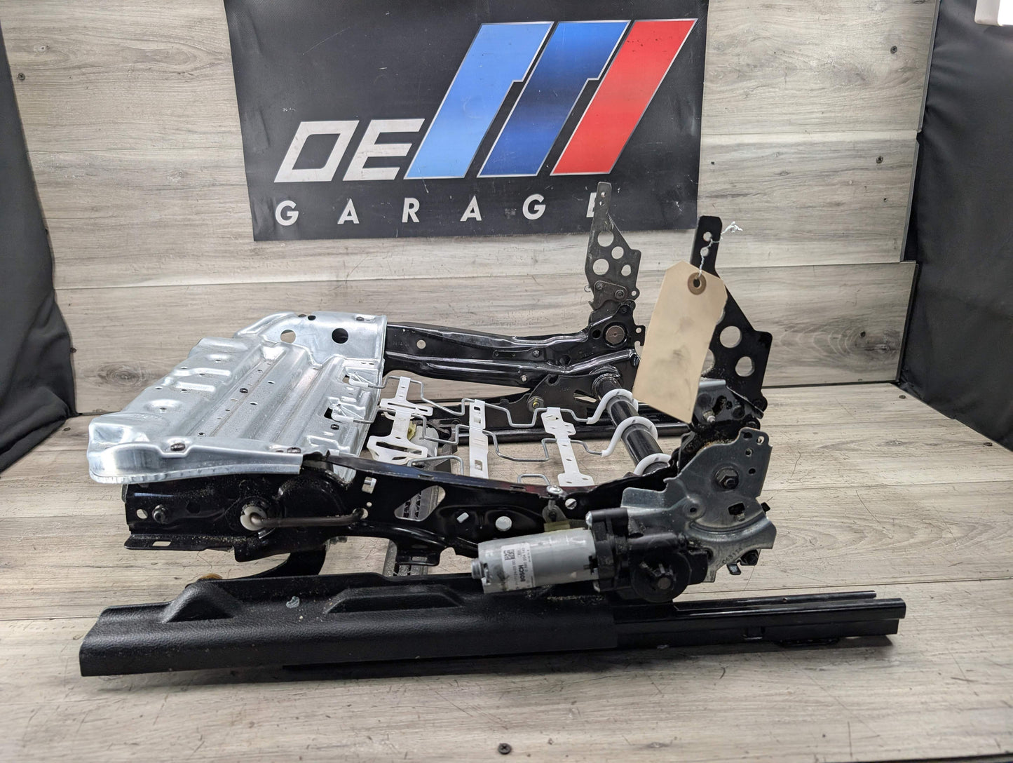 OEM BMW F22 F32 F82 F87 Front Left Driver Side Seat Lower Track Frame w/ Motors