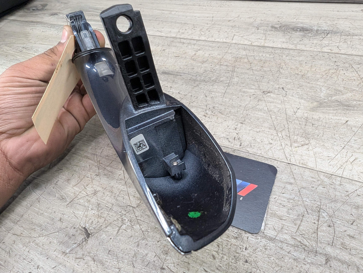 16-19 OEM BMW G11 G12 COMFORT ACCESS Rear Left Door Handle Gray Chrome