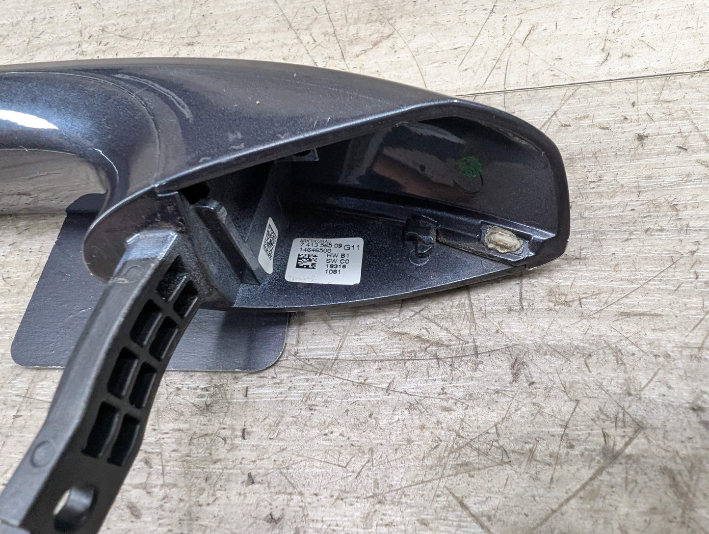 16-19 OEM BMW G11 G12 COMFORT ACCESS Rear Left Door Handle Gray Chrome
