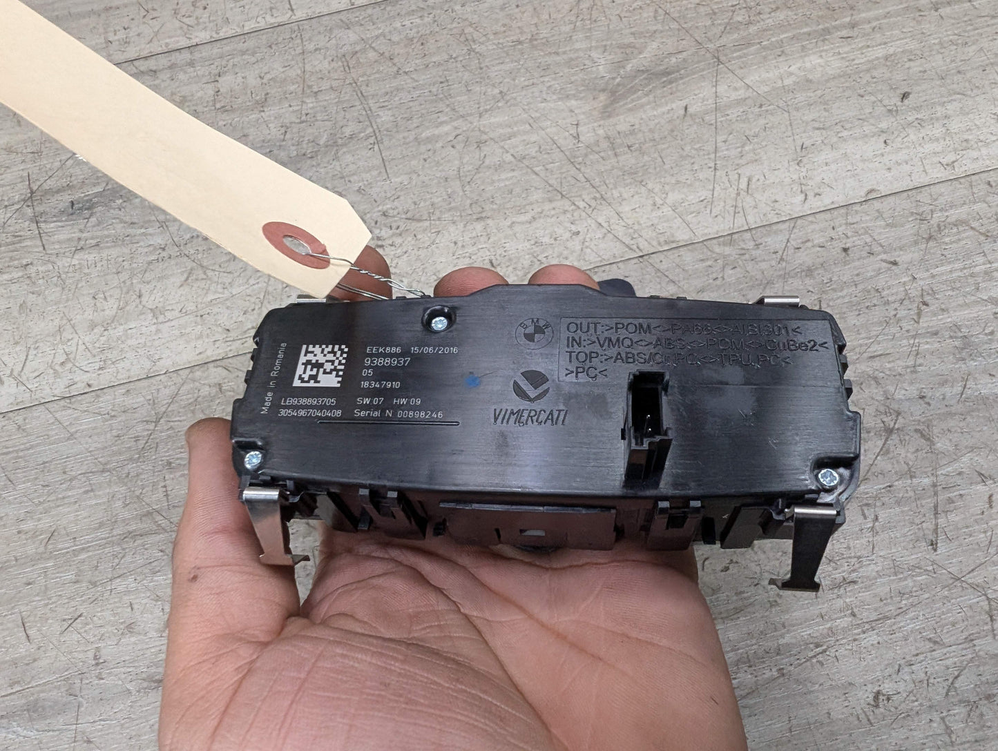 16-19 OEM BMW G11 G12 740 750 M760 Headlight Light Control Switch Panel Module