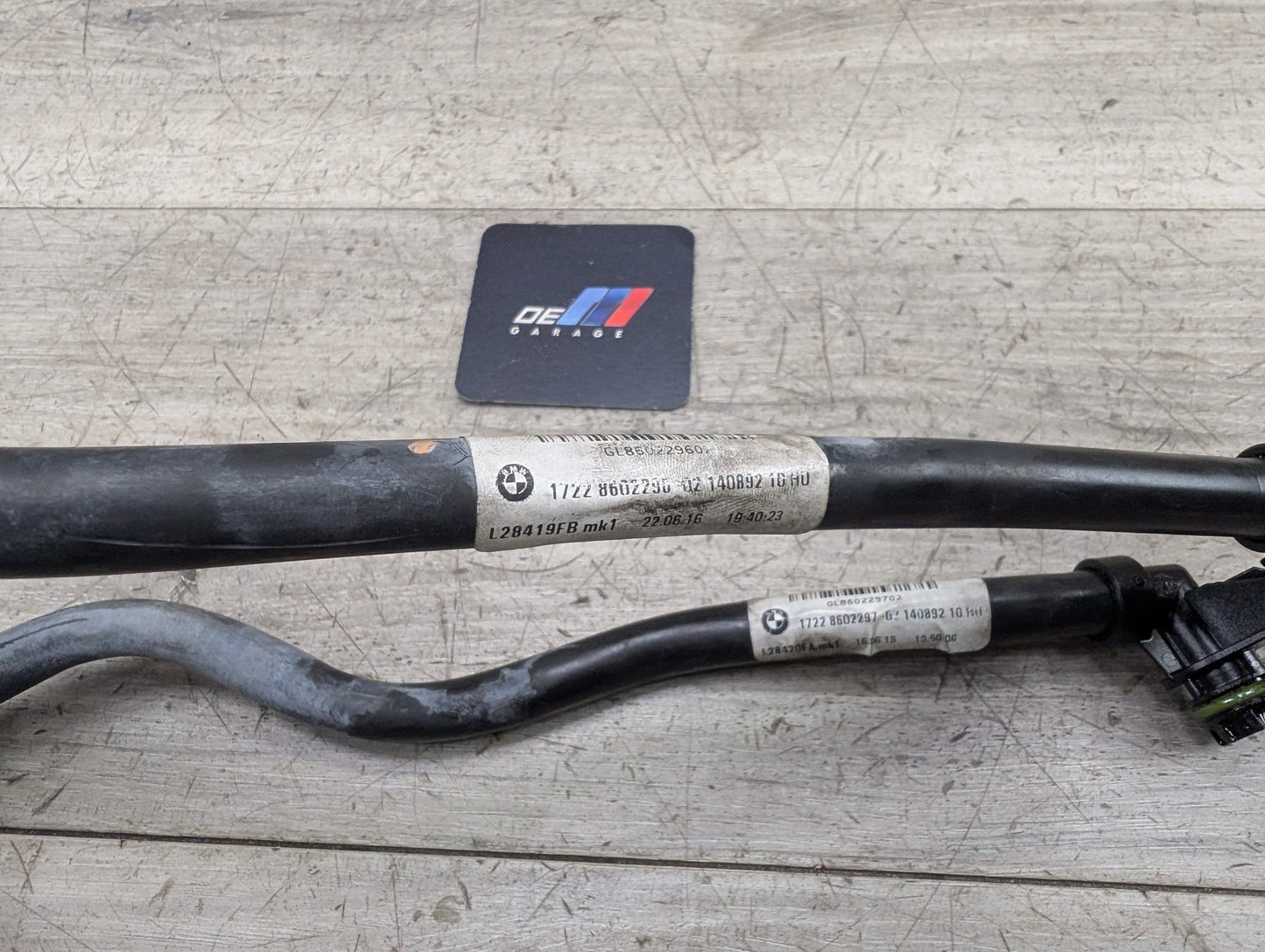 16-19 OEM BMW G01 X3 G30 540 G12 740 Transmission Oil Cooler Inlet Outlet Hoses
