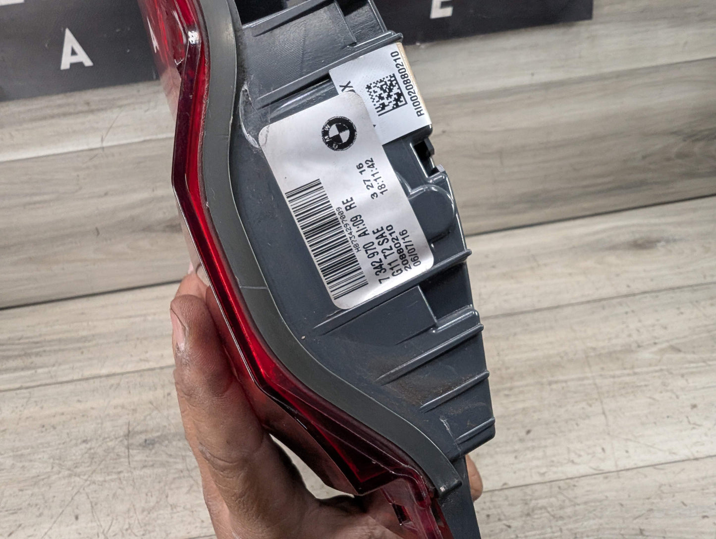 *16-19 OEM BMW G11 G12 740 750 M760 Rear Right Passenger Inner Trunk Tail Light