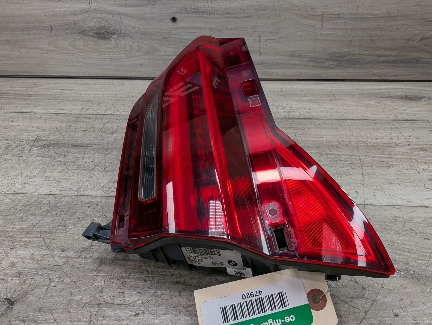 *16-19 OEM BMW G11 G12 740 750 M760 Rear Right Passenger Inner Trunk Tail Light
