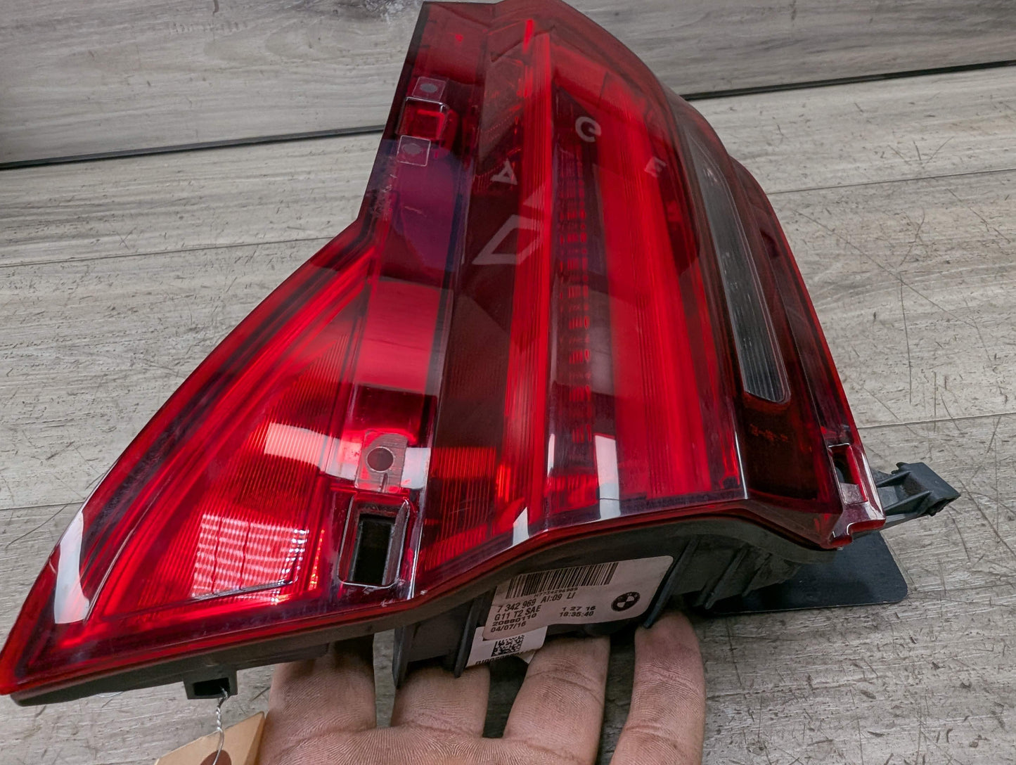 16-19 OEM BMW G11 G12 740 750 M760 Rear Left Driver Inner Trunk LED Tail Light