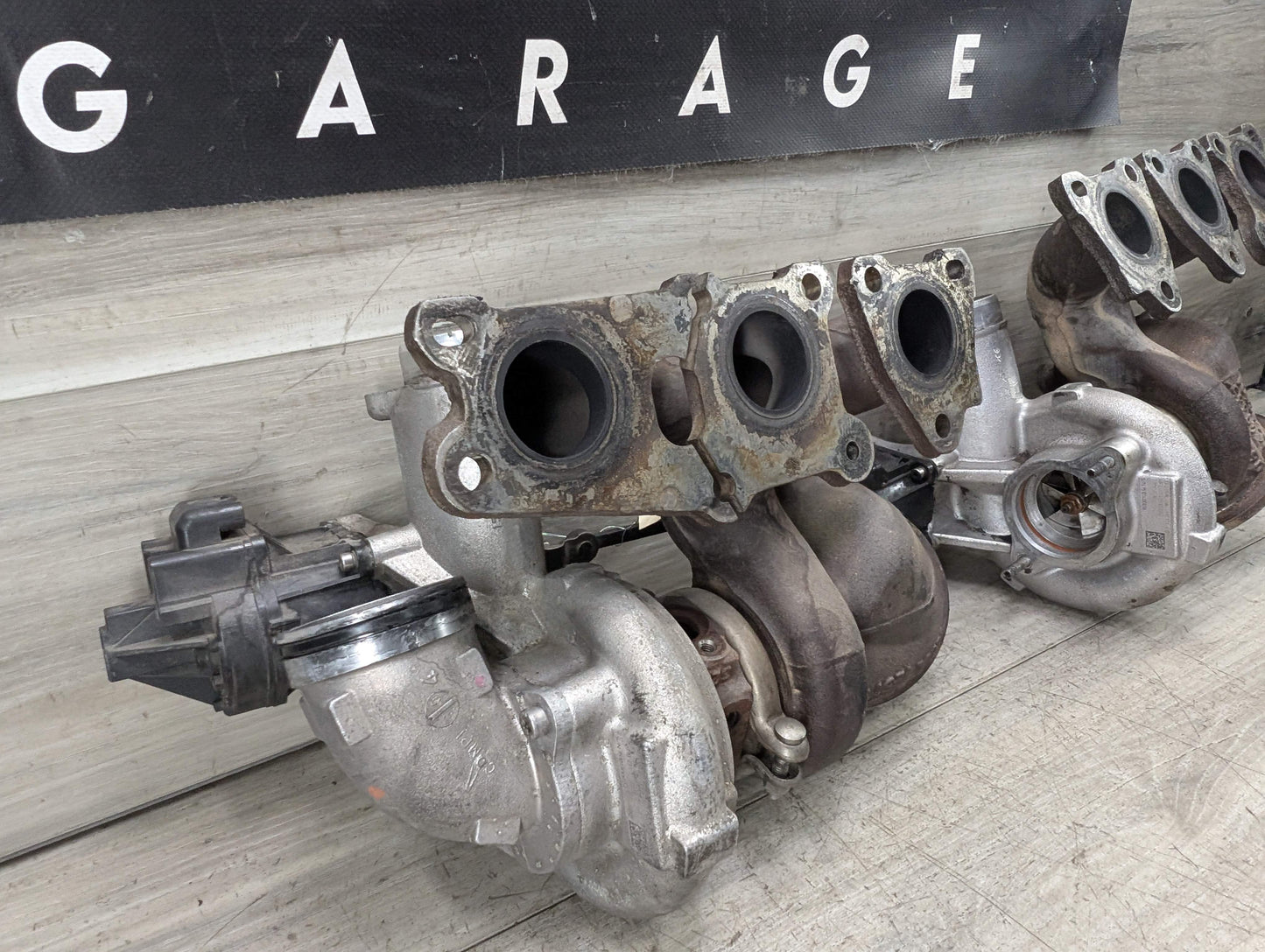 OEM BMW F80 F82 F83 F87 M2 M3 M4 S55 Engine Turbos Turbocharger EWG SET 91K