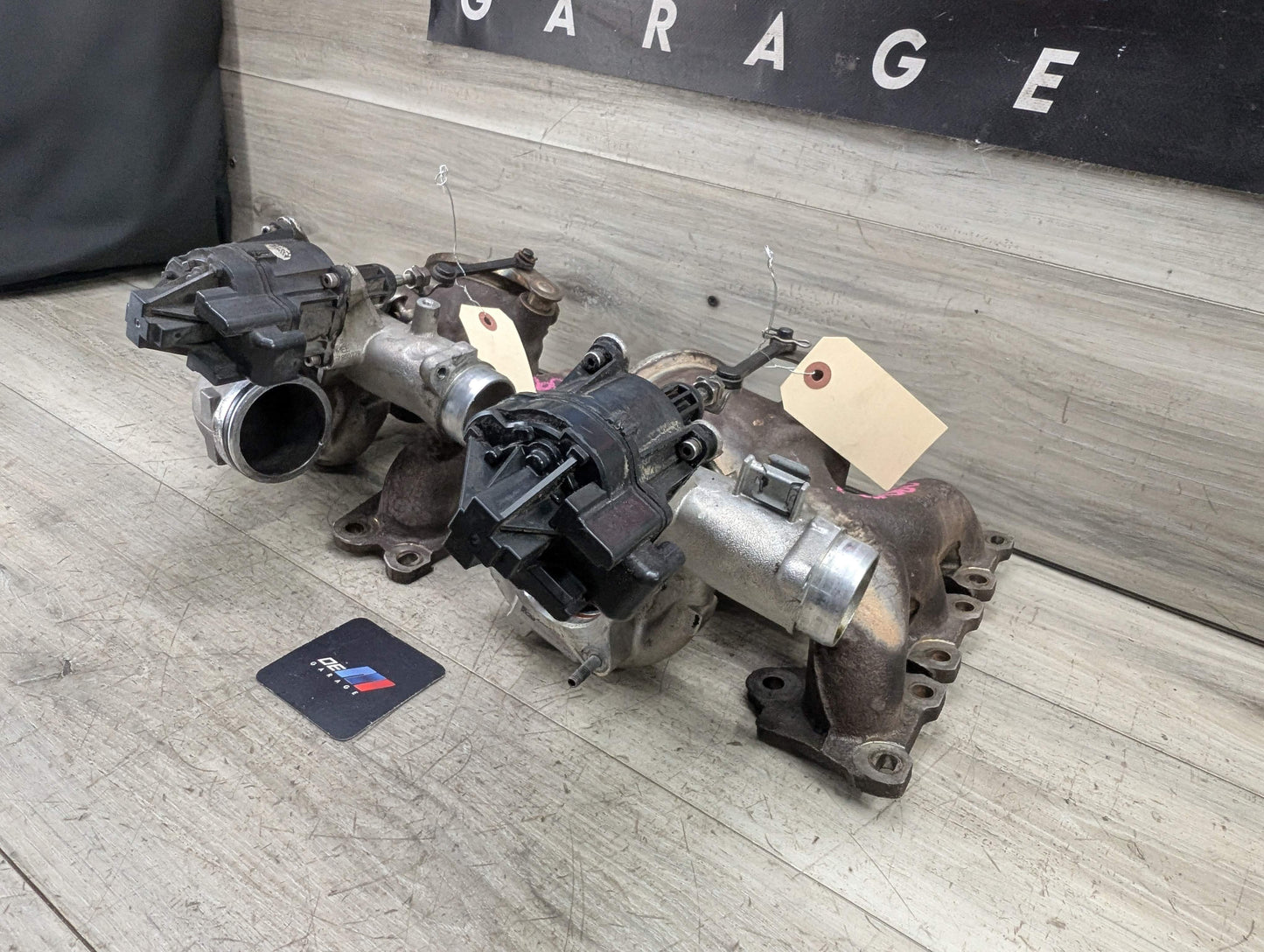 OEM BMW F80 F82 F83 F87 M2 M3 M4 S55 Engine Turbos Turbocharger EWG SET 91K