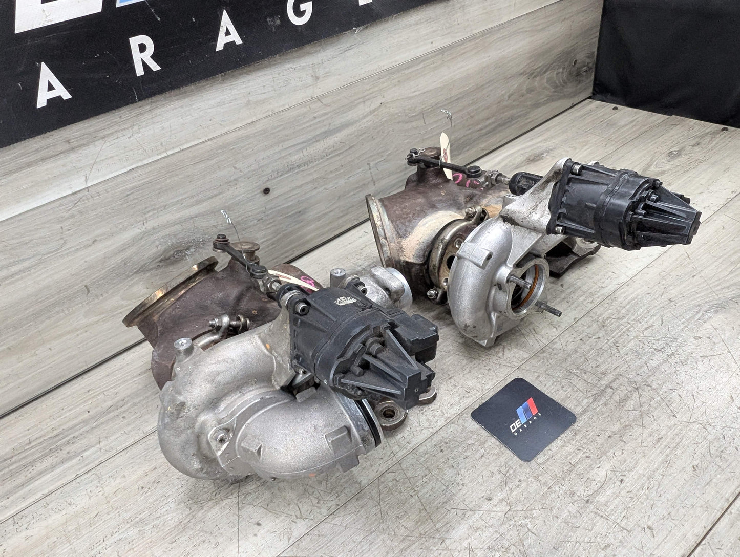 OEM BMW F80 F82 F83 F87 M2 M3 M4 S55 Engine Turbos Turbocharger EWG SET 91K