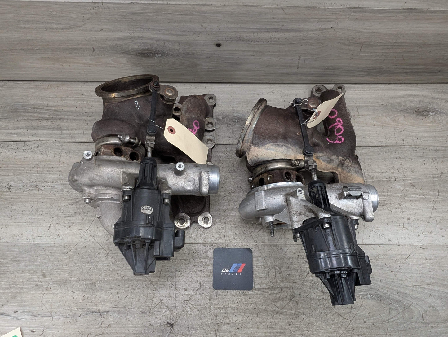 OEM BMW F80 F82 F83 F87 M2 M3 M4 S55 Engine Turbos Turbocharger EWG SET 91K