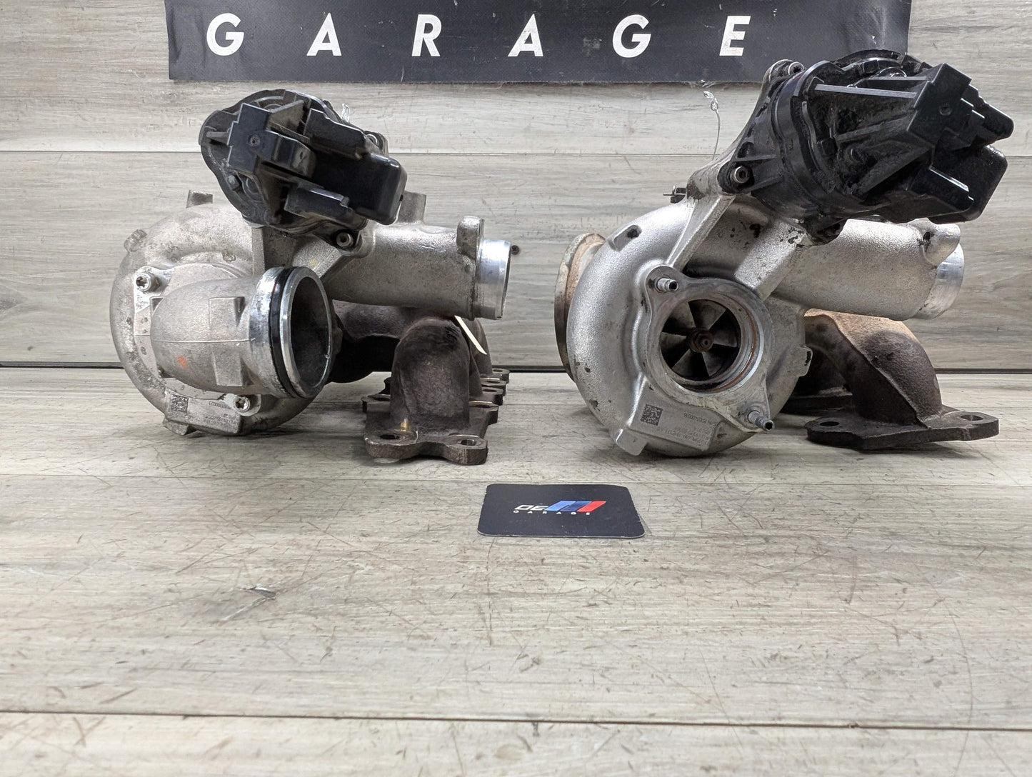 OEM BMW F80 F82 F83 F87 M2 M3 M4 S55 Engine Turbos Turbocharger EWG SET 91K