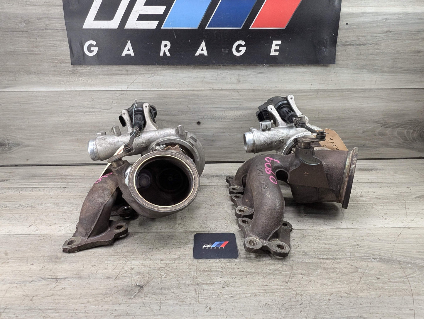 OEM BMW F80 F82 F83 F87 M2 M3 M4 S55 Engine Turbos Turbocharger EWG SET 91K