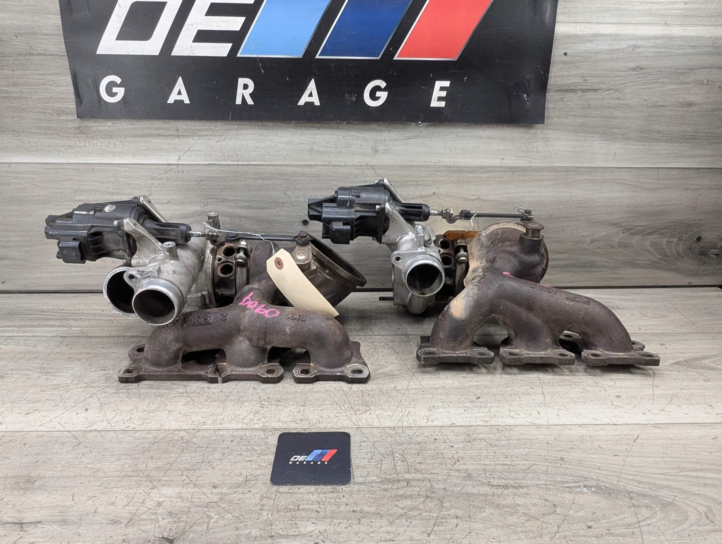 OEM BMW F80 F82 F83 F87 M2 M3 M4 S55 Engine Turbos Turbocharger EWG SET 91K