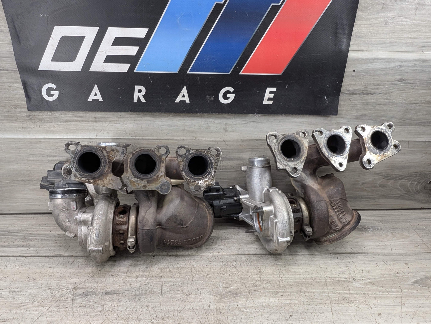 OEM BMW F80 F82 F83 F87 M2 M3 M4 S55 Engine Turbos Turbocharger EWG SET 91K