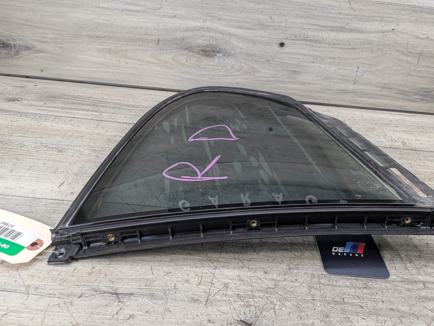 16-22 OEM BMW G12 740 750 M760 B7 Rear Left Driver Door Quarter Fixed Glass