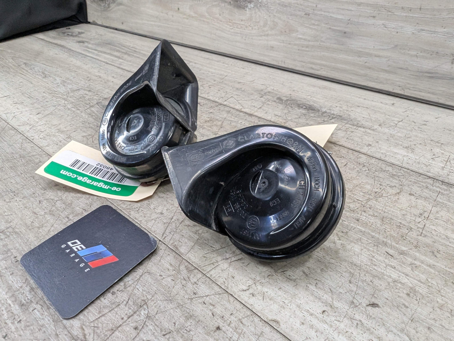08-13 OEM BMW E82 E88 128i 135i Left Right Horn Signal Low Tone Pitch PAIR