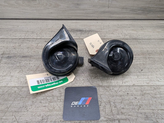 08-13 OEM BMW E82 E88 128i 135i Left Right Horn Signal Low Tone Pitch PAIR