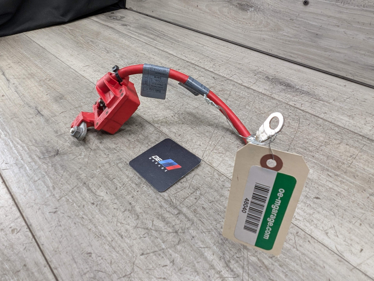 OEM BMW E82 E88 E90 E92 328 335 M3 Battery Plus Pole Terminal Positive Red Cable