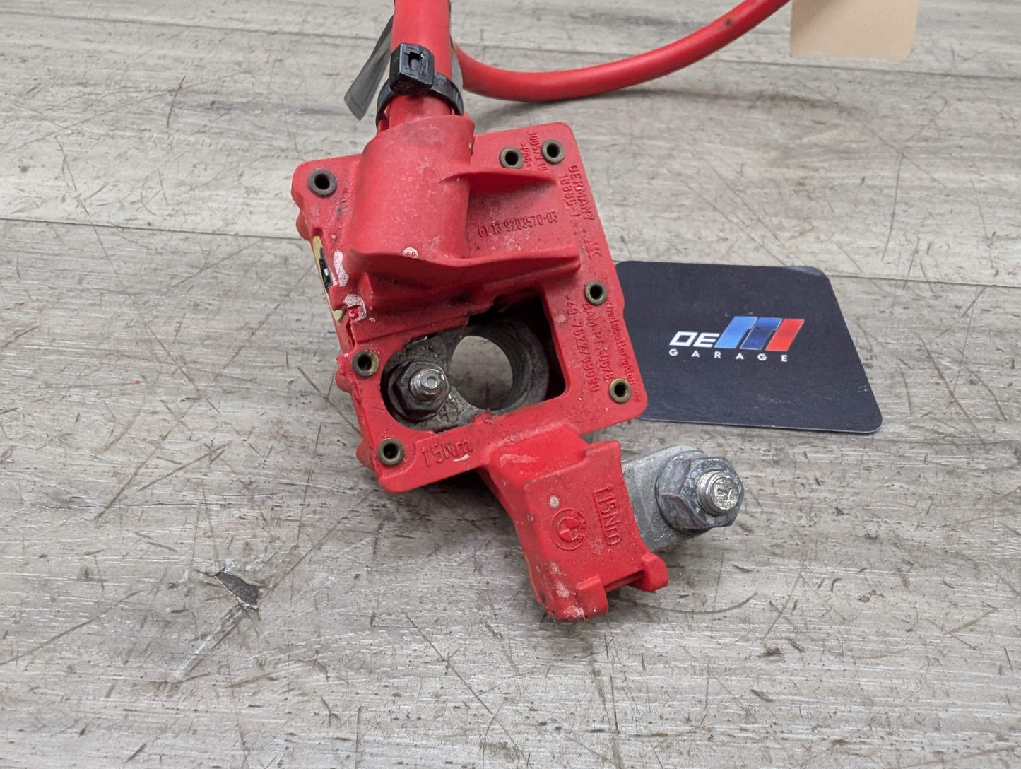 OEM BMW E82 E88 E90 E92 328 335 M3 Battery Plus Pole Terminal Positive Red Cable