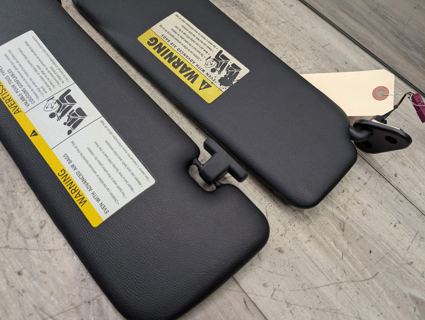 OEM BMW E88 E93 128 135 328 335 M3 CONVERTIBLE Left Right Sun Visor Black SET