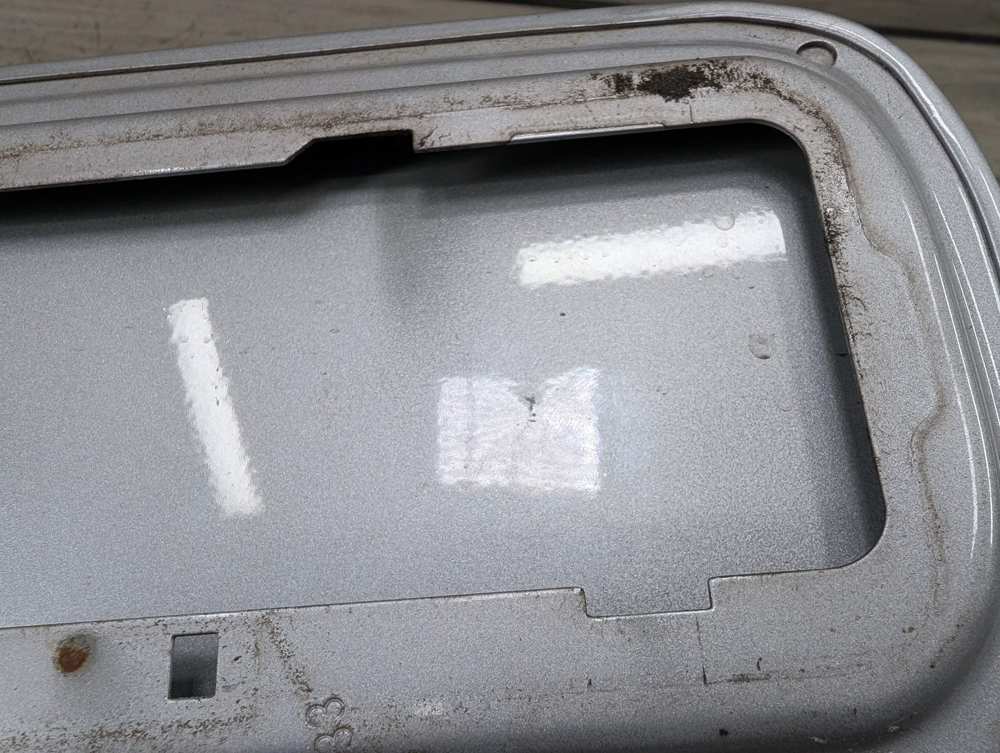 *08-13 OEM BMW E82 E88 135 Coupe Rear Fuel Gas Tank Flap Lid Cover Cap Silver