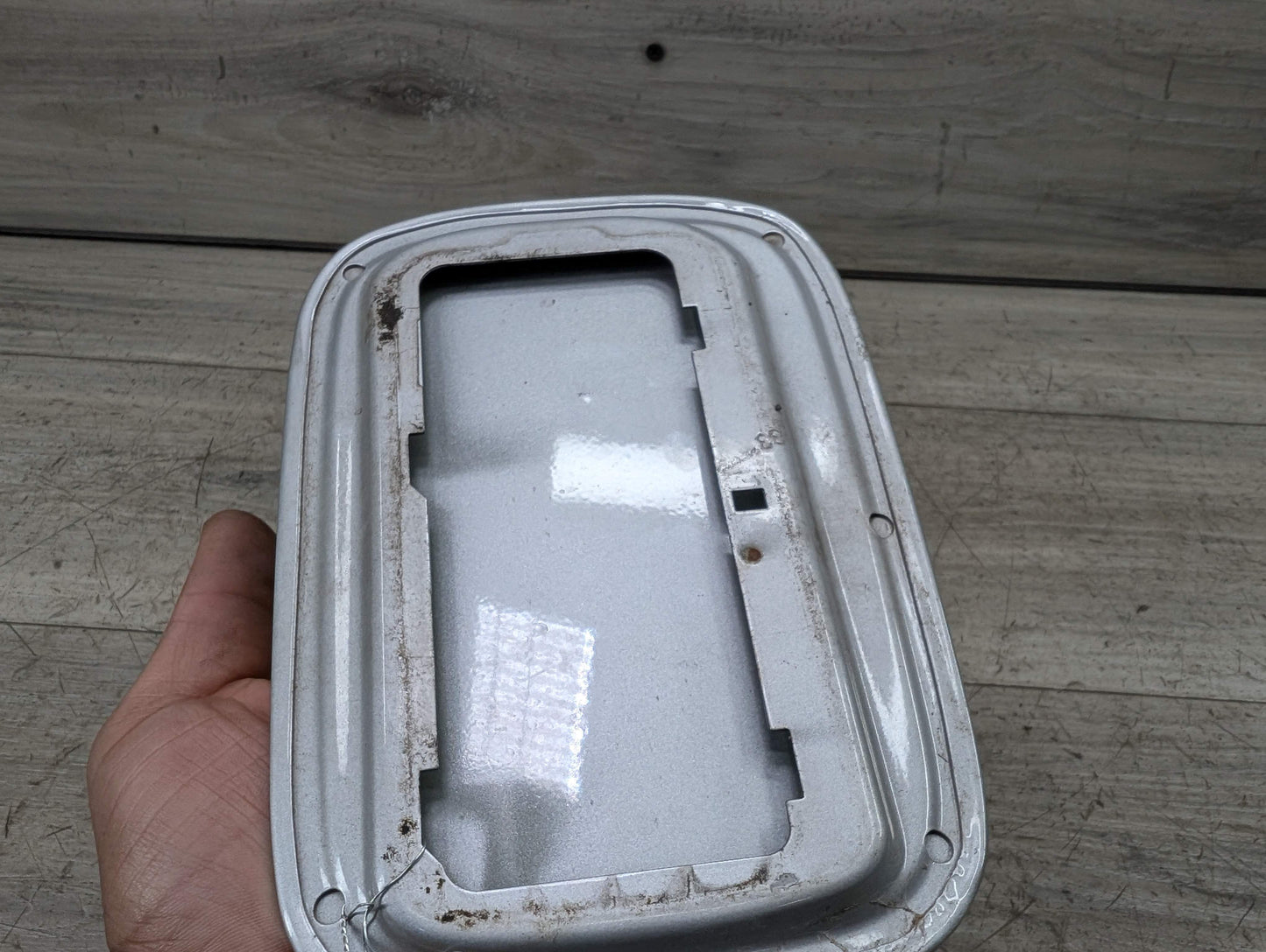 *08-13 OEM BMW E82 E88 135 Coupe Rear Fuel Gas Tank Flap Lid Cover Cap Silver