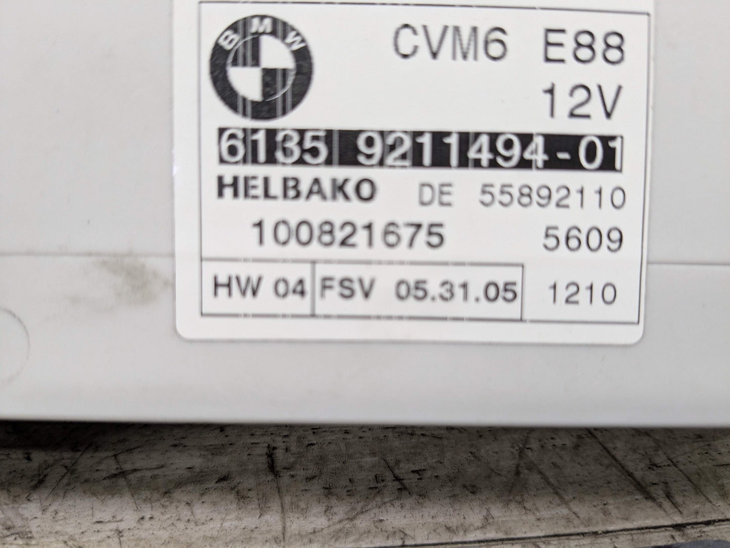 08-13 OEM BMW E88 128 135 Convertible CVM6 Roof Folding Top Control Module Unit