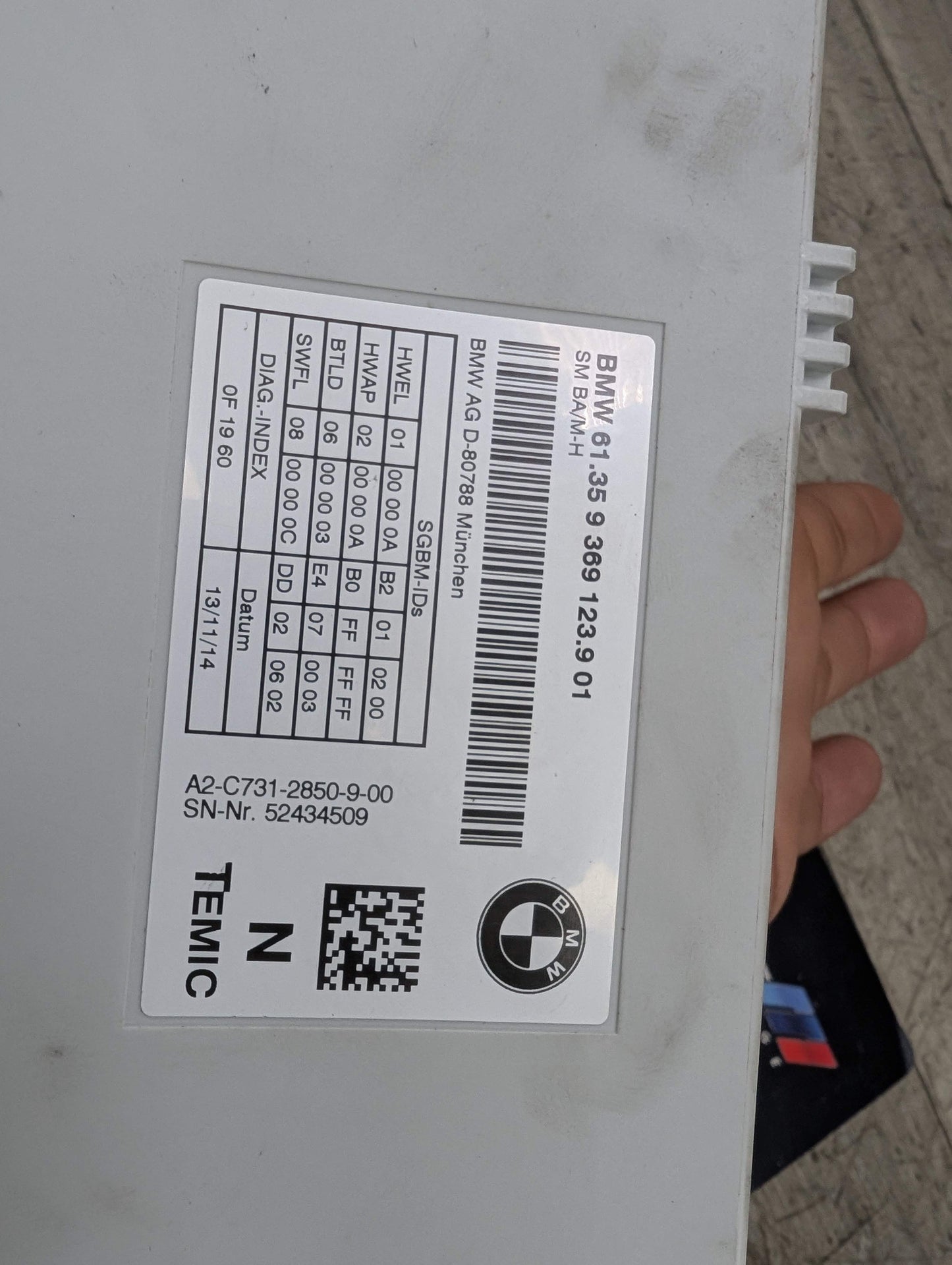 OEM BMW F06 F10 F23 F25 F30 F36 Front Left Right Power Heated Memory Seat Module