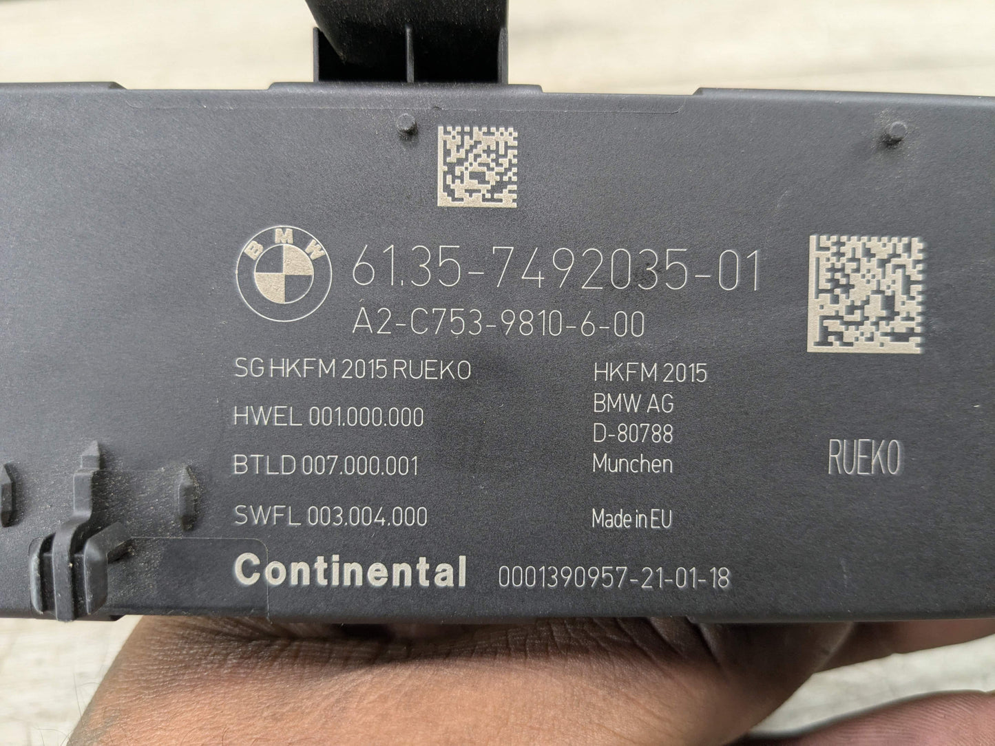 OEM BMW F36 F15 F16 F85 F86 X5 X6 Trunk Tailgate Decklid Function Control Module