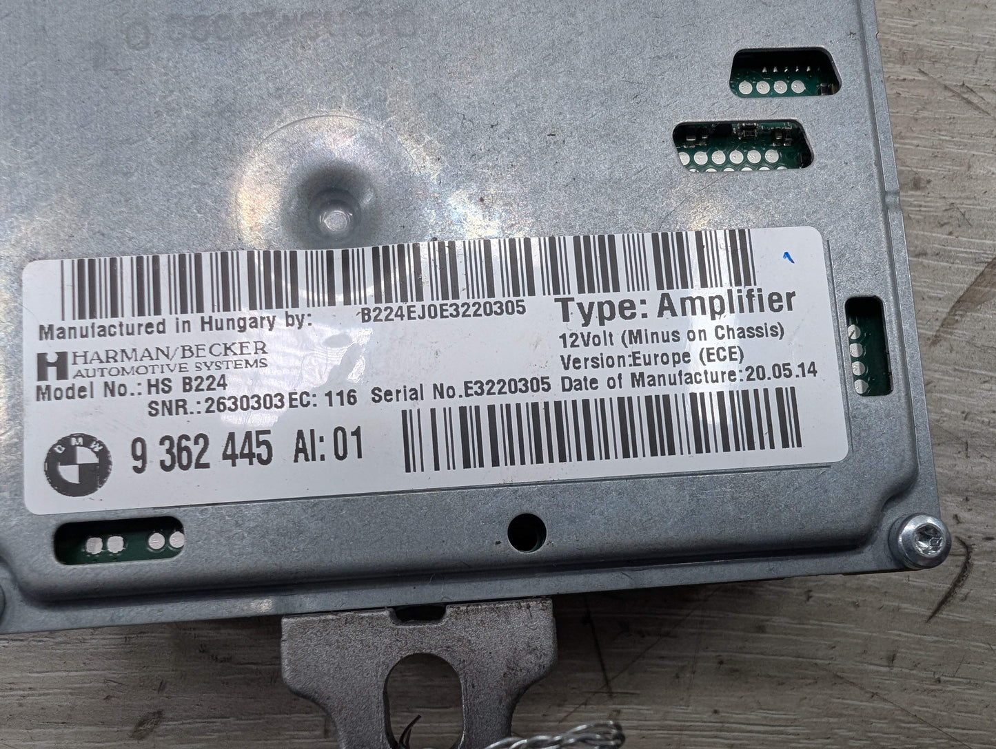 OEM BMW F30 F32 F36 335 435 Audio Active Sound Design Module HARMAN KARDON