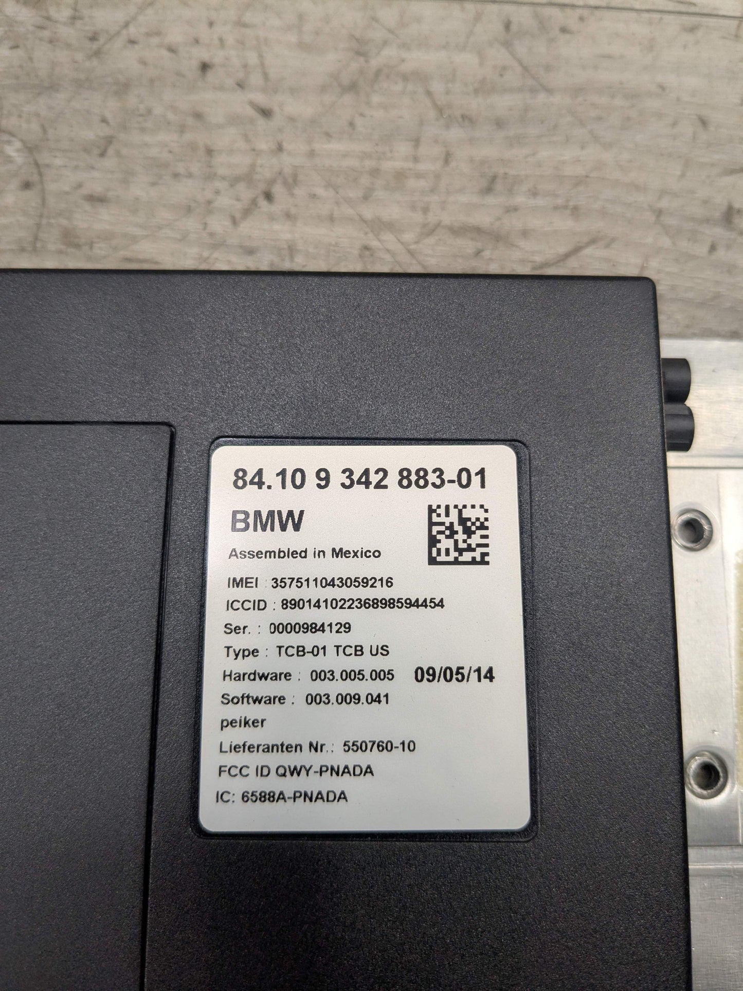 10-17 OEM BMW F10 F15 F30 F32 F80 F82 M3 M4 TCM Telematics Control Unit Module