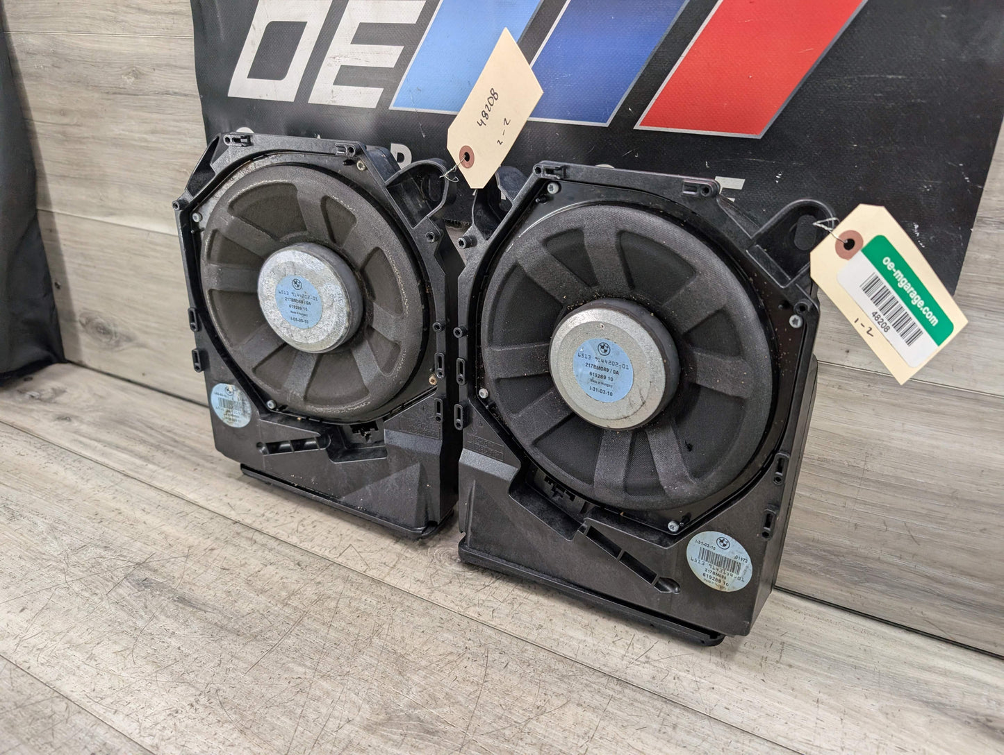 06-13 OEM BMW E82 E90 E92 E93 HiFi Hi-Fi Bass Audio Speaker Sub Subwoofer PAIR