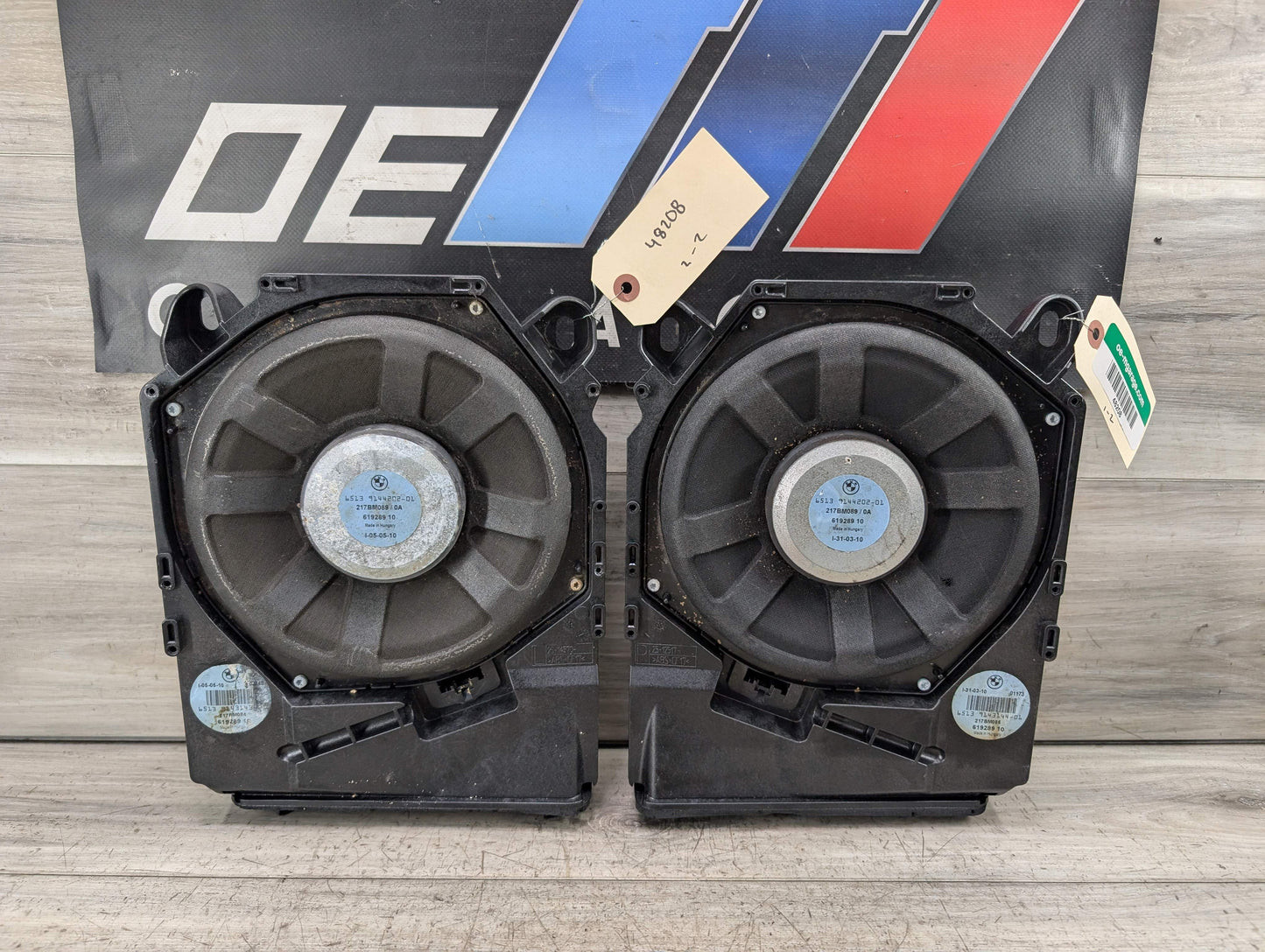 06-13 OEM BMW E82 E90 E92 E93 HiFi Hi-Fi Bass Audio Speaker Sub Subwoofer PAIR