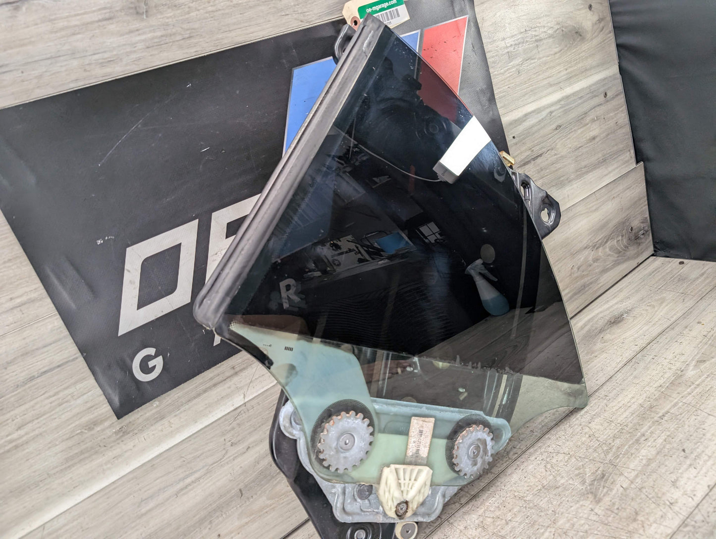 OEM BMW E88 128 135 Convertible Rear Left Driver Window Regulator Motor w/ Glass