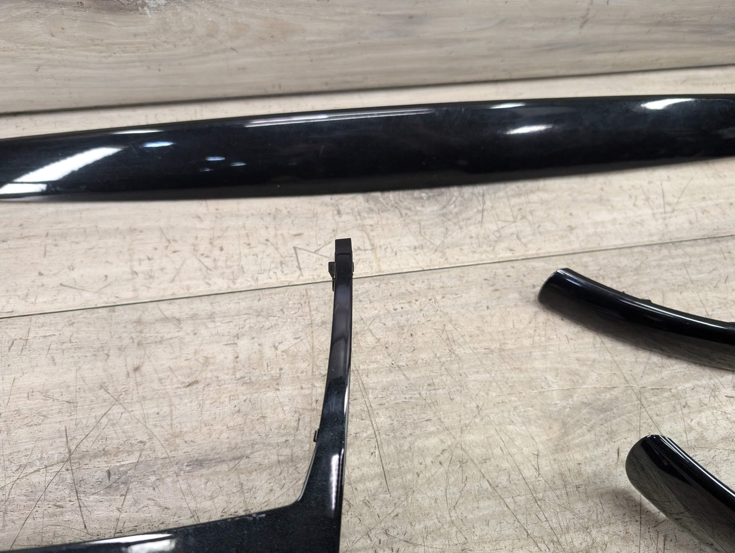 *08-13 OEM BMW E88 135 Interior Dash Center Console Doors Trim Gloss Black SET