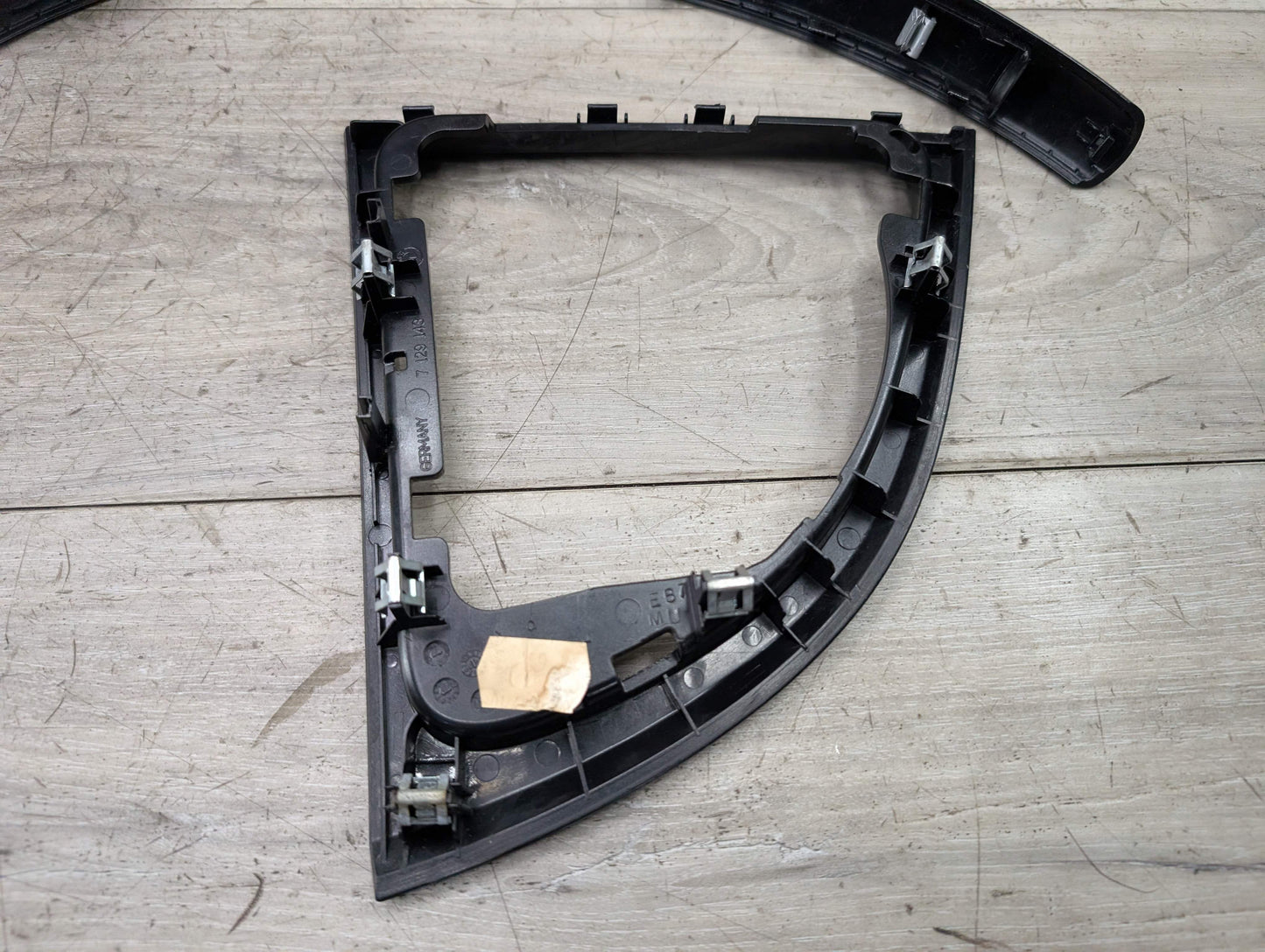 *08-13 OEM BMW E88 135 Interior Dash Center Console Doors Trim Gloss Black SET