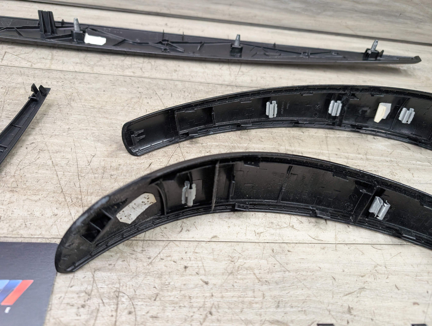 *08-13 OEM BMW E88 135 Interior Dash Center Console Doors Trim Gloss Black SET