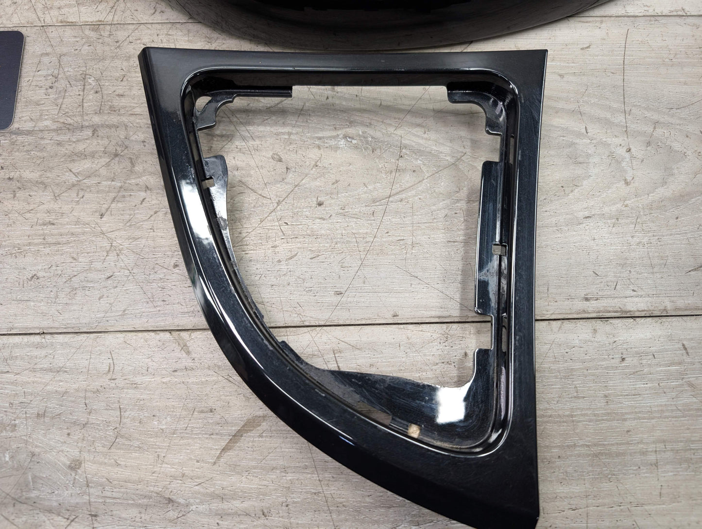 *08-13 OEM BMW E88 135 Interior Dash Center Console Doors Trim Gloss Black SET