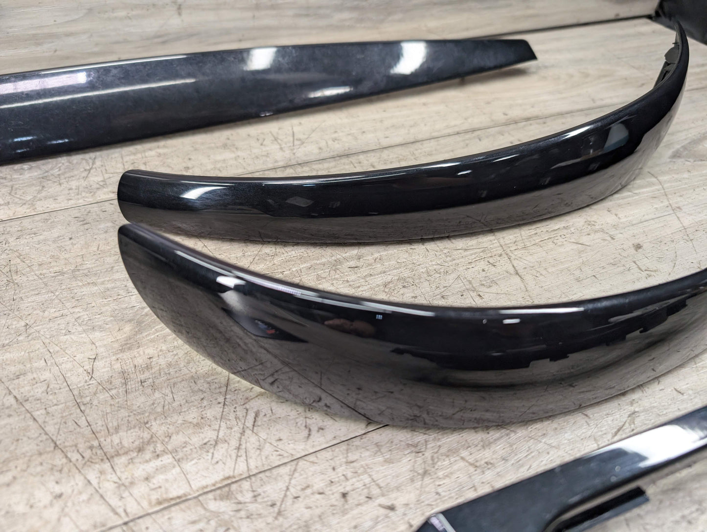 *08-13 OEM BMW E88 135 Interior Dash Center Console Doors Trim Gloss Black SET