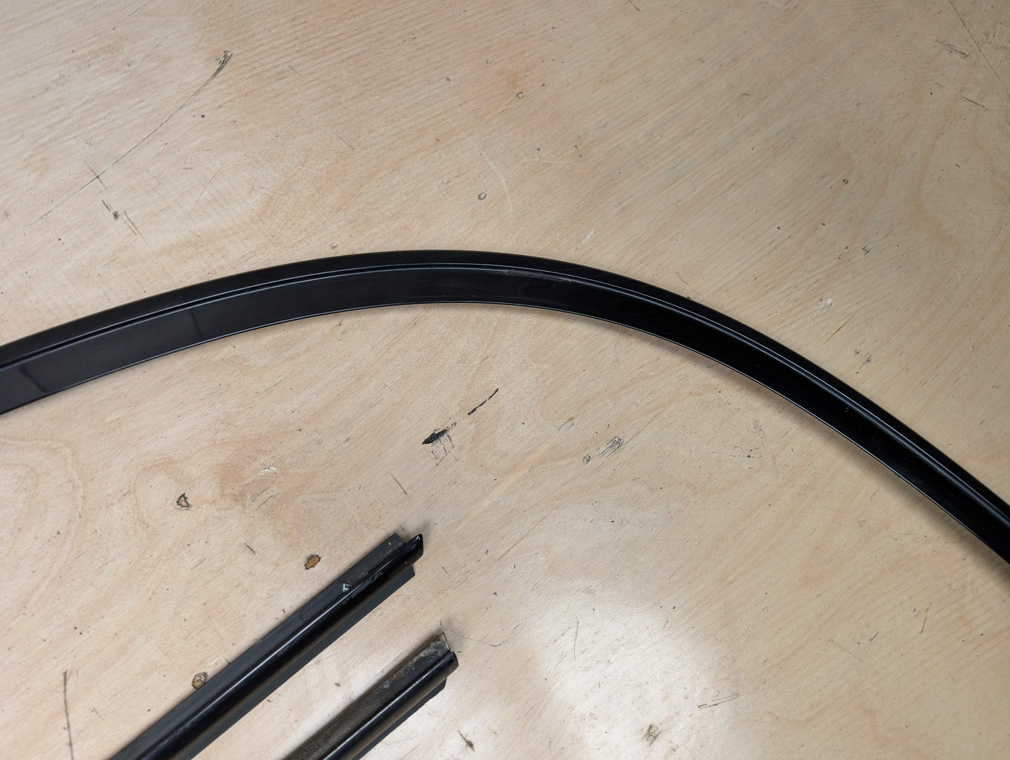 OEM BMW E88 135 Front Rear Door Exterior Trim Molding High Gloss Black SET of 7